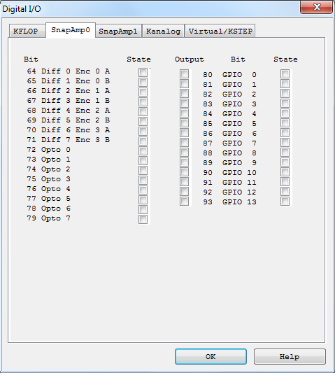 Digital IO Screen - SnapAmp 0