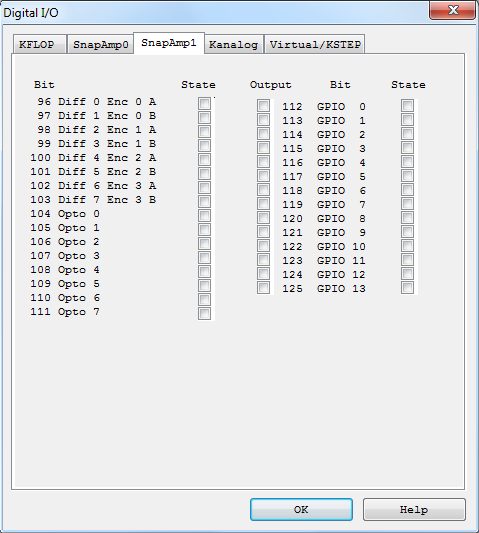 Digital IO Screen - SnapAmp 1