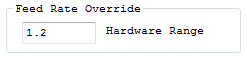 Feed Rate Override