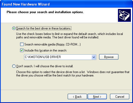 New Hardware Wizard